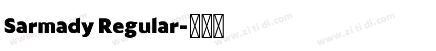 Sarmady Regular字体转换